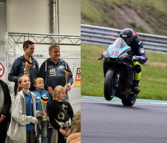 Podium Oschersleben 3. Gesamtrang Moto1000 / Roli in Action